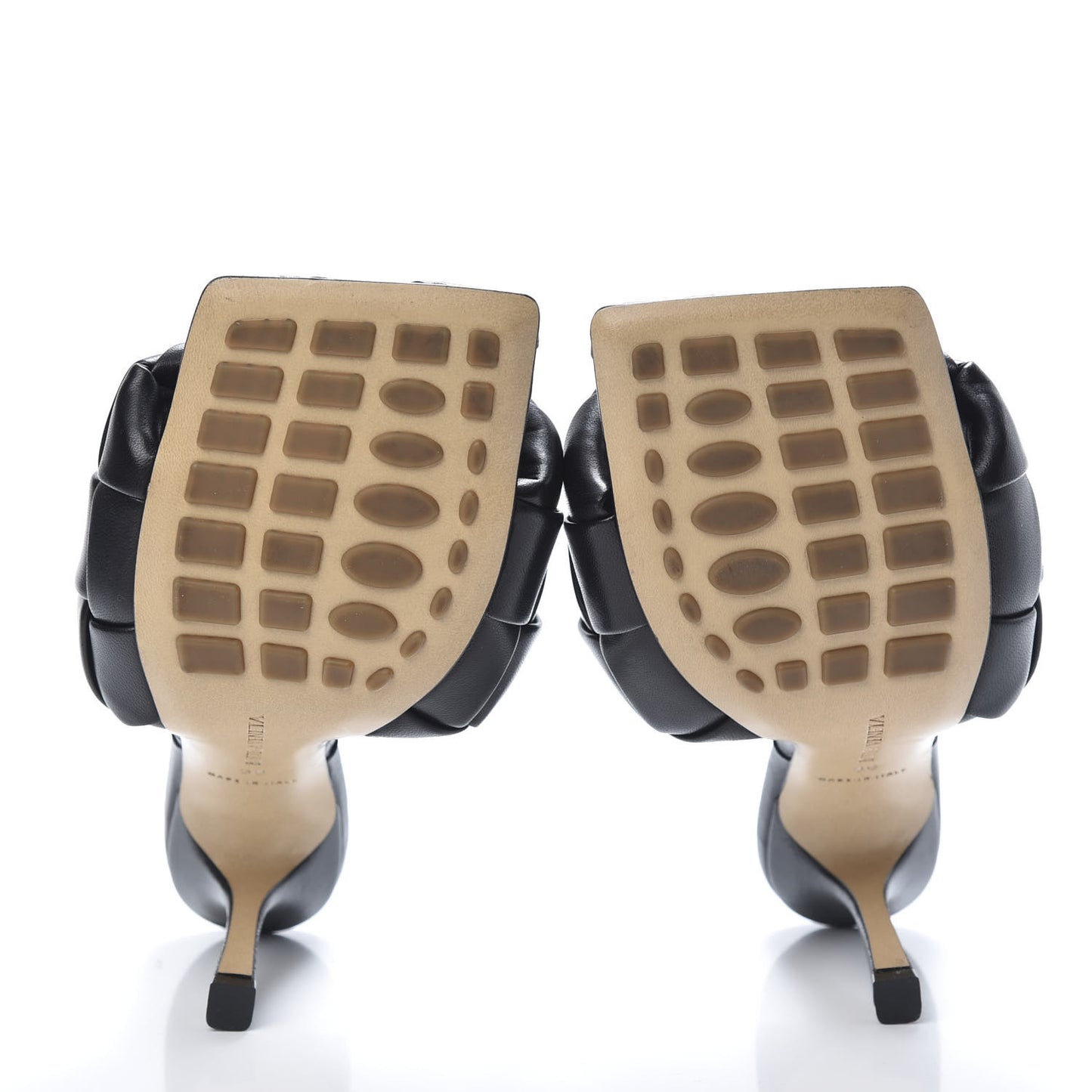 Nappa Maxi Intrecciato Lido Mule Sandals 36 Black
