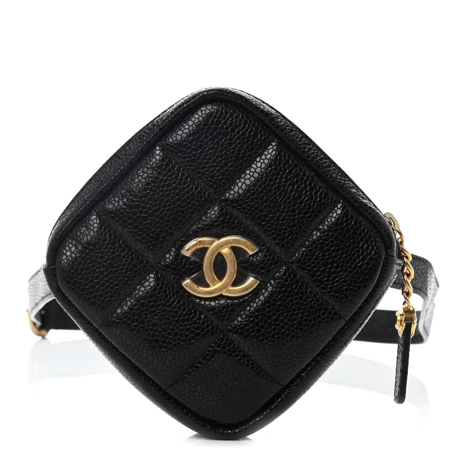 Chanel Caviar Quilted Coin Purse Belt Bag Black 1 of 10