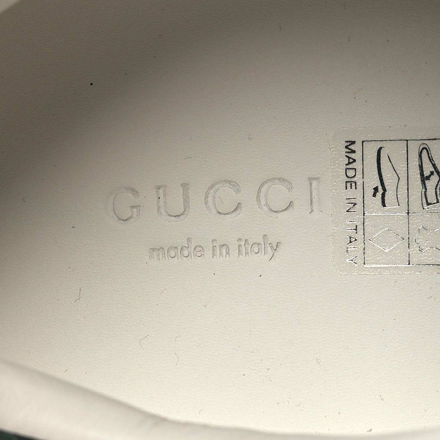 Gucci Calfskin Crocodile Web Womens Ace Sneakers 41 White Green 8 of 11