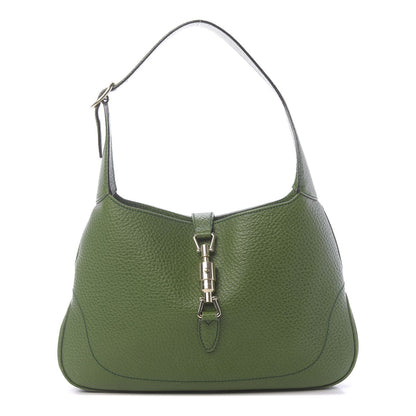 Gucci Soft Grained Calfskin Jackie O Hobo Green 1 of 10