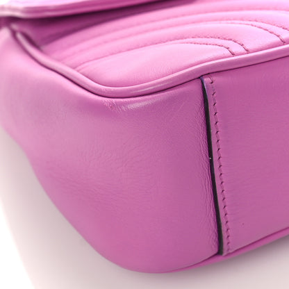 Gucci Calfskin Matelasse Small GG Marmont Shoulder Bag Candy Mousse 8 of 9