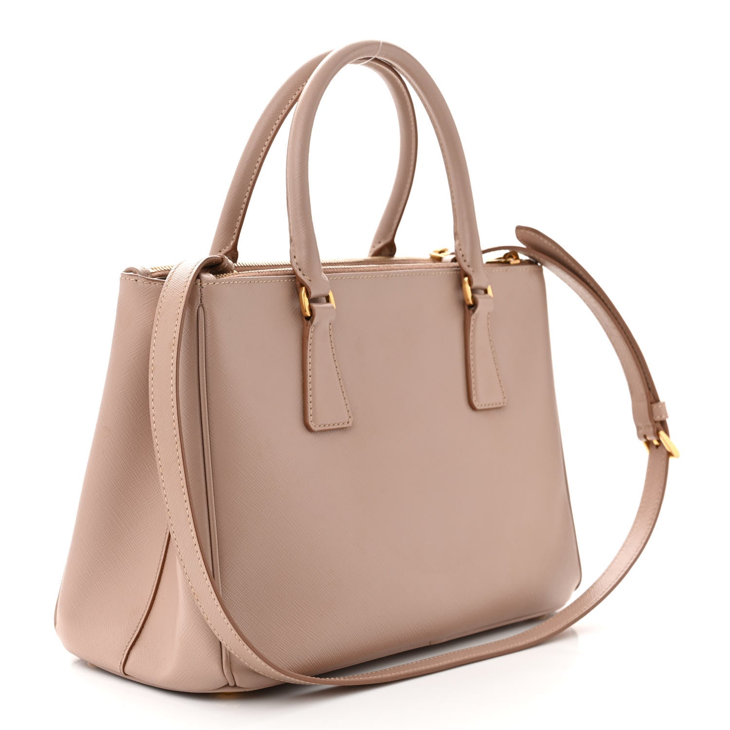 Prada Saffiano Small Galleria Double Zip Tote Cammeo 3 of 11