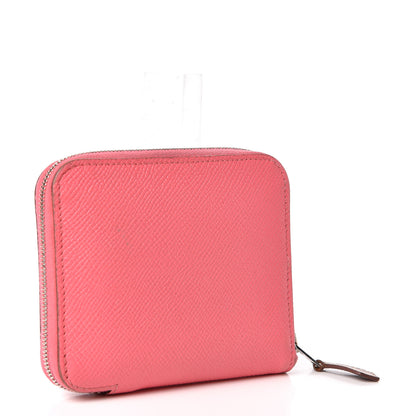 Hermes Epsom Silk'In Compact Wallet Rose Azalee 3 of 9