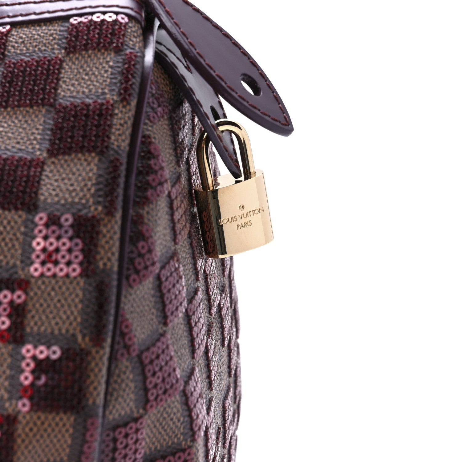 Louis Vuitton Damier Paillettes Speedy 30 Rouge 9 of 14