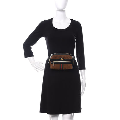 Gucci Suede Small Ophidia Belt Bag 75 30 Brown 3 of 11