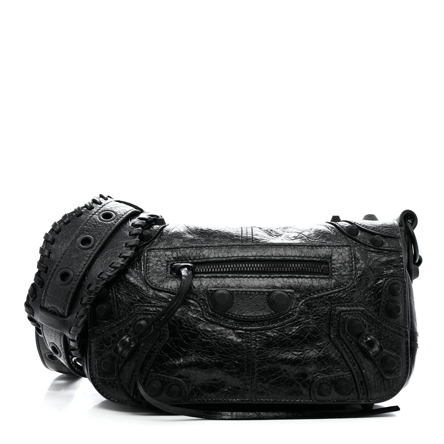 Agneau Arena XS Le Cagole Flap Bag Black