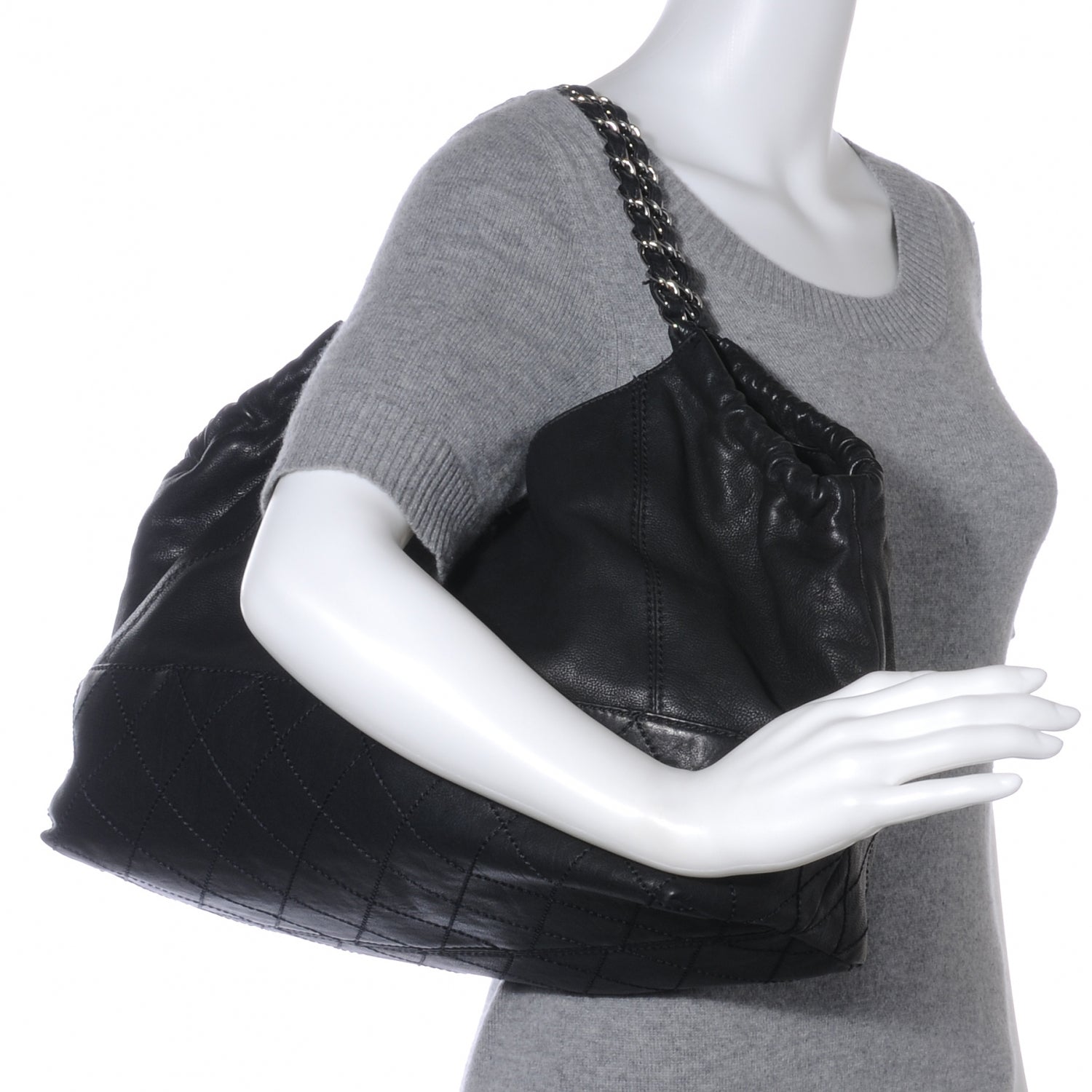 Chanel Calfskin Baby Coco Cabas Black 2 of 7