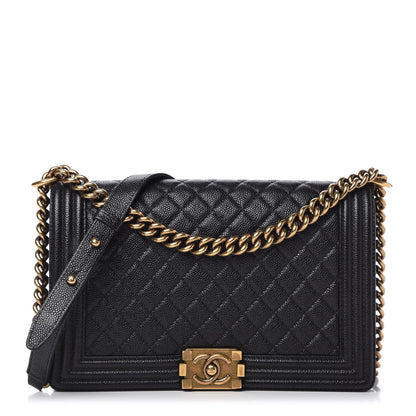 Chanel Caviar Quilted New Medium Boy Flap Black 1 of 10