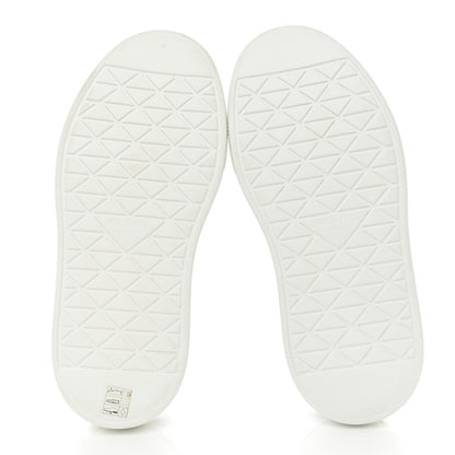 Prada Re-Nylon Spazzolato Rubber Triangle Logo Macro Quilted Mens 35mm Platform Sneakers 6 White 5 of 16