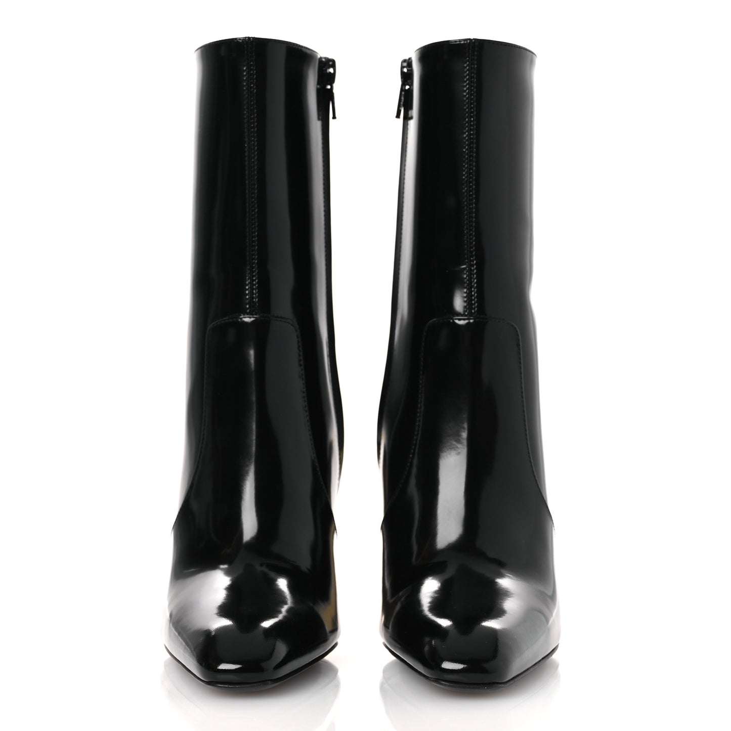 Vitello Marilyn Auteuil 105 Ankle Zip Boots 37.5 Black