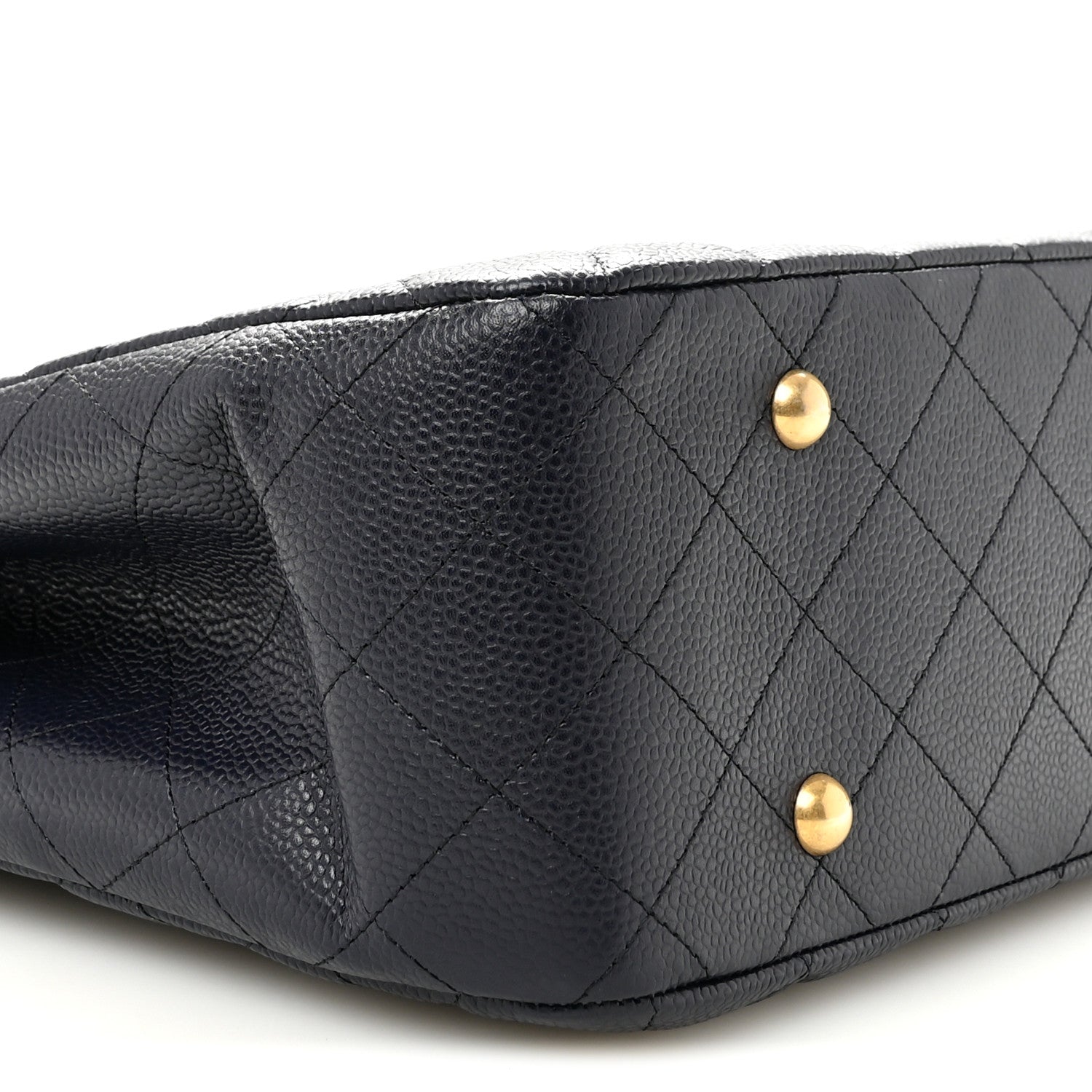 Chanel Caviar Quilted Large CC Shopping Tote Navy 9 of 12