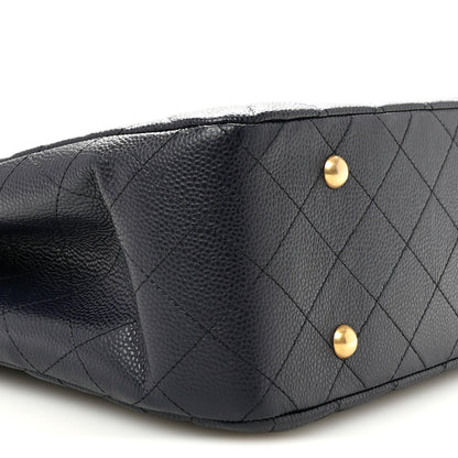Chanel Caviar Quilted Large CC Shopping Tote Navy 9 of 12