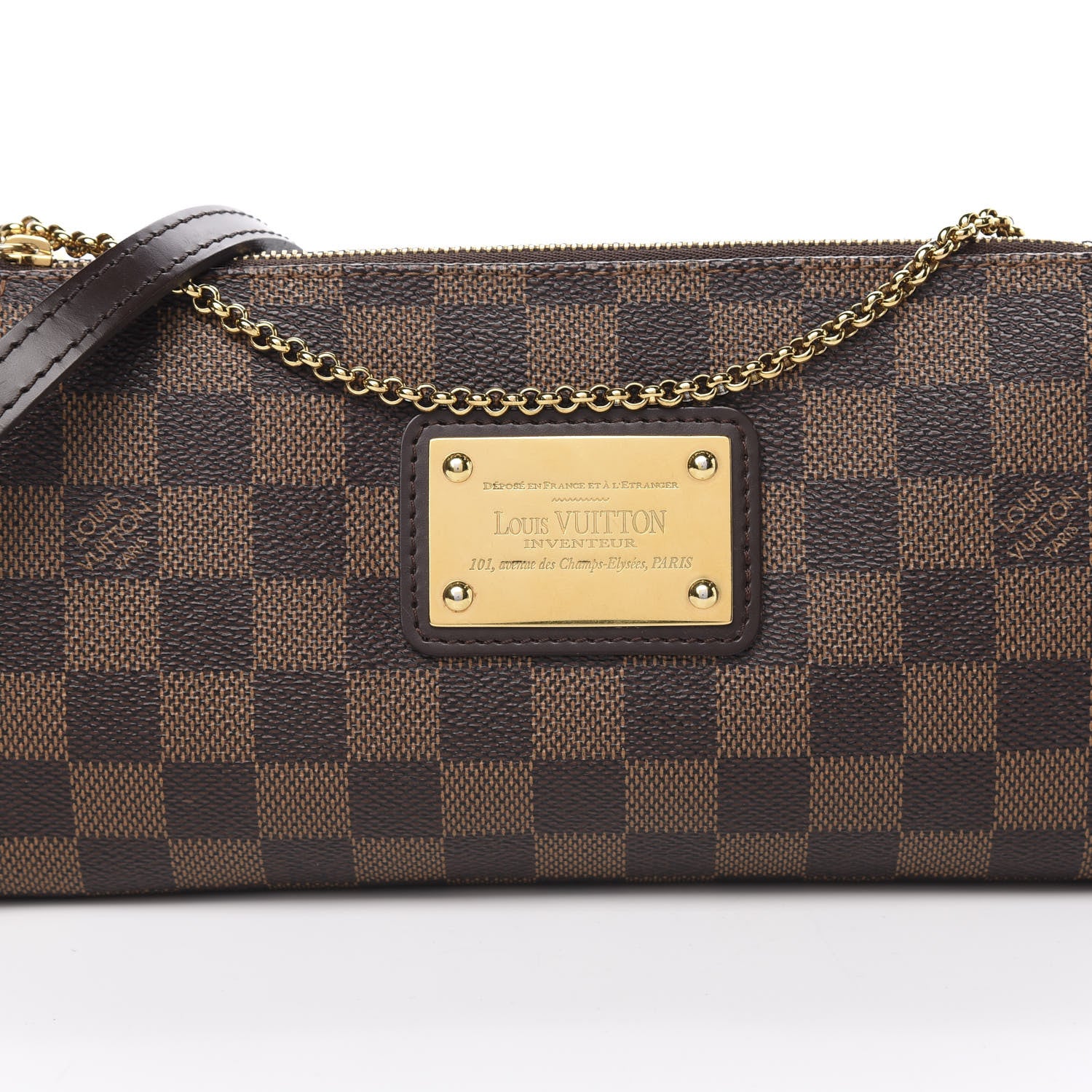 Louis Vuitton Damier Ebene Eva Clutch 8 of 10