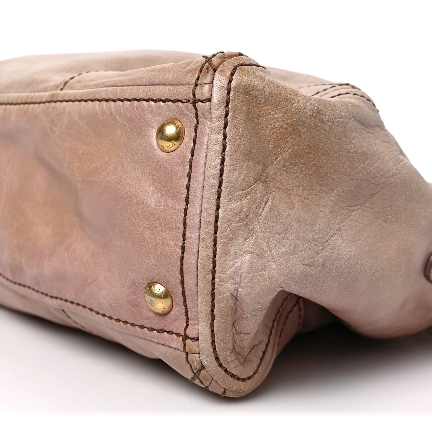 Vitello Shine Shopping Satchel Mughetto