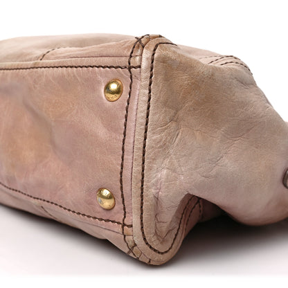 Prada Vitello Shine Shopping Satchel Mughetto 9 of 9