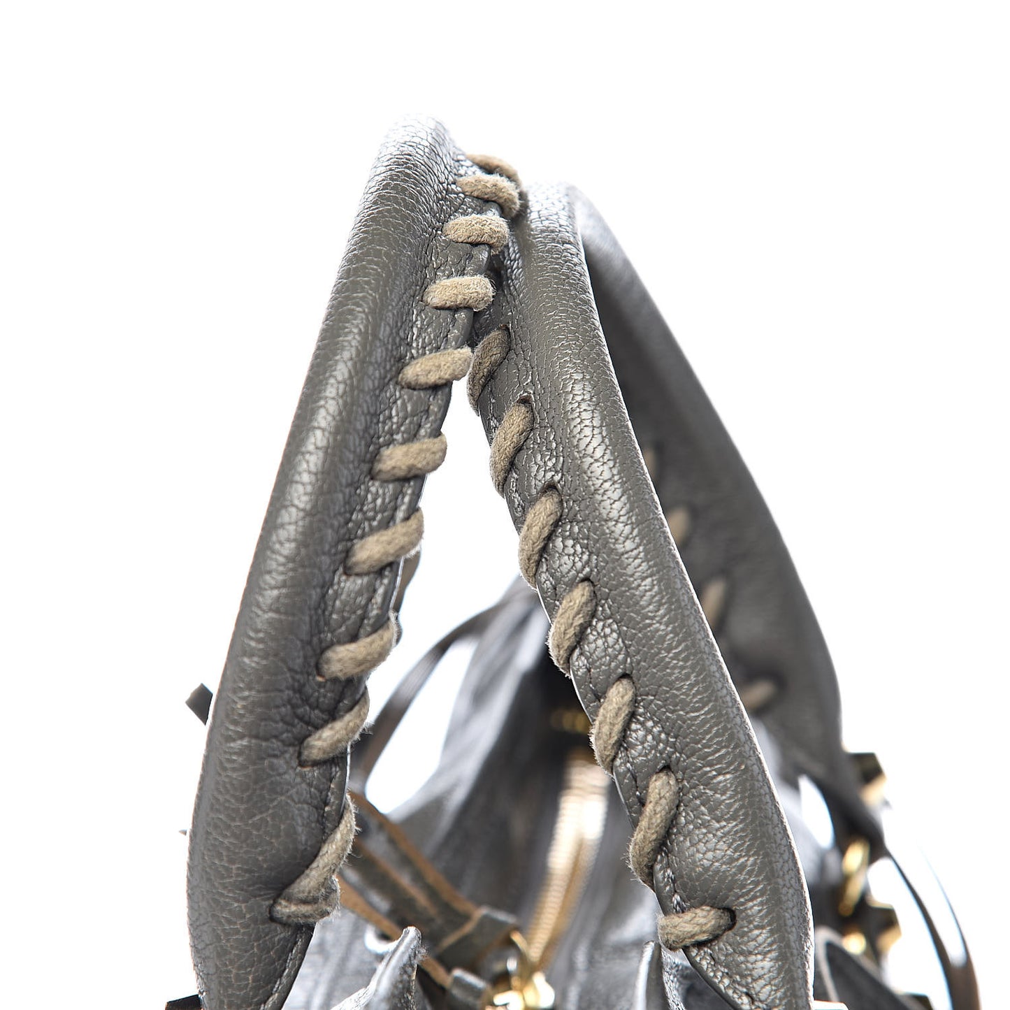 Chevre Gold Metallic Edge Hardware S City Gris Acier