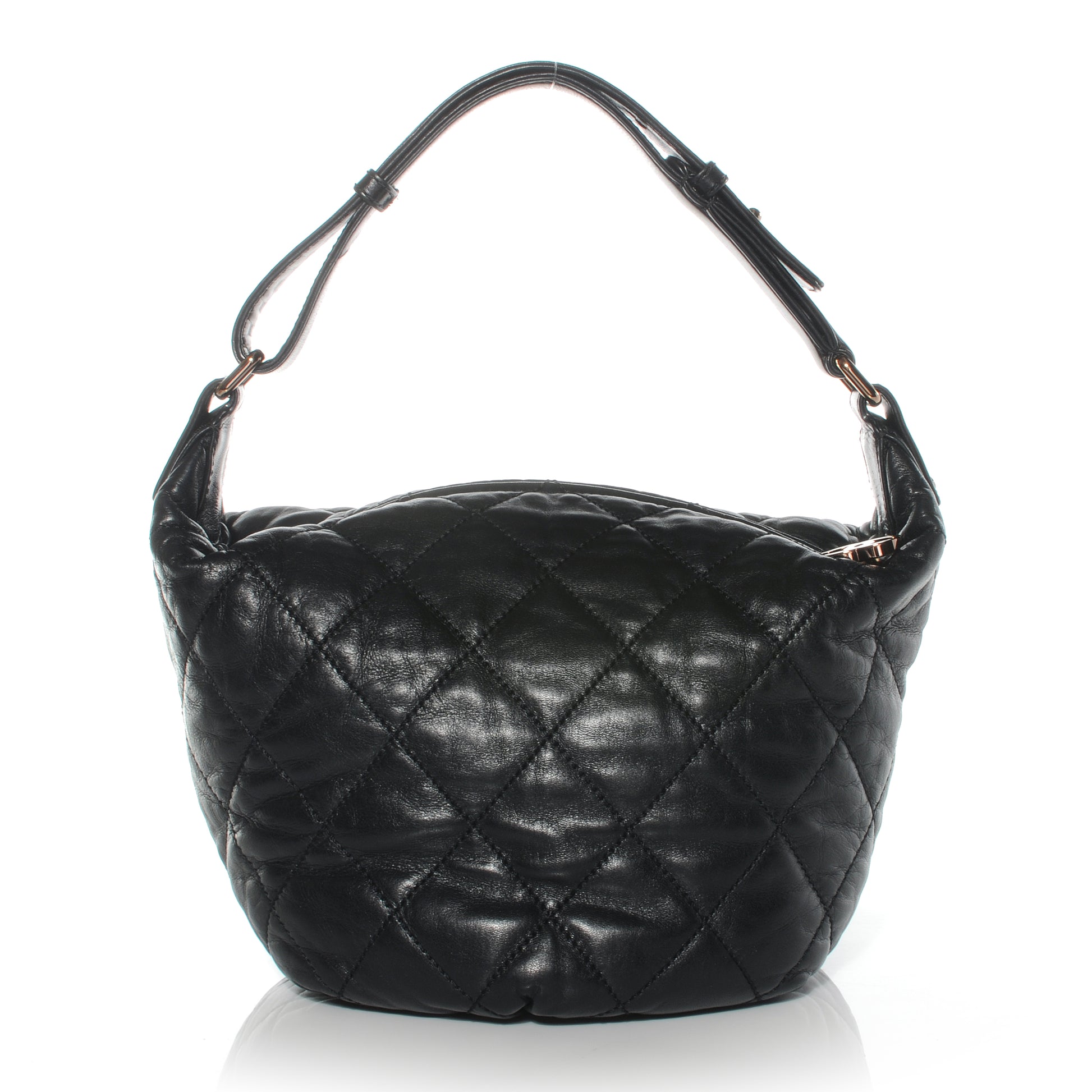 Chanel Lambskin Cloudy Bundle Hobo Black 1 of 8
