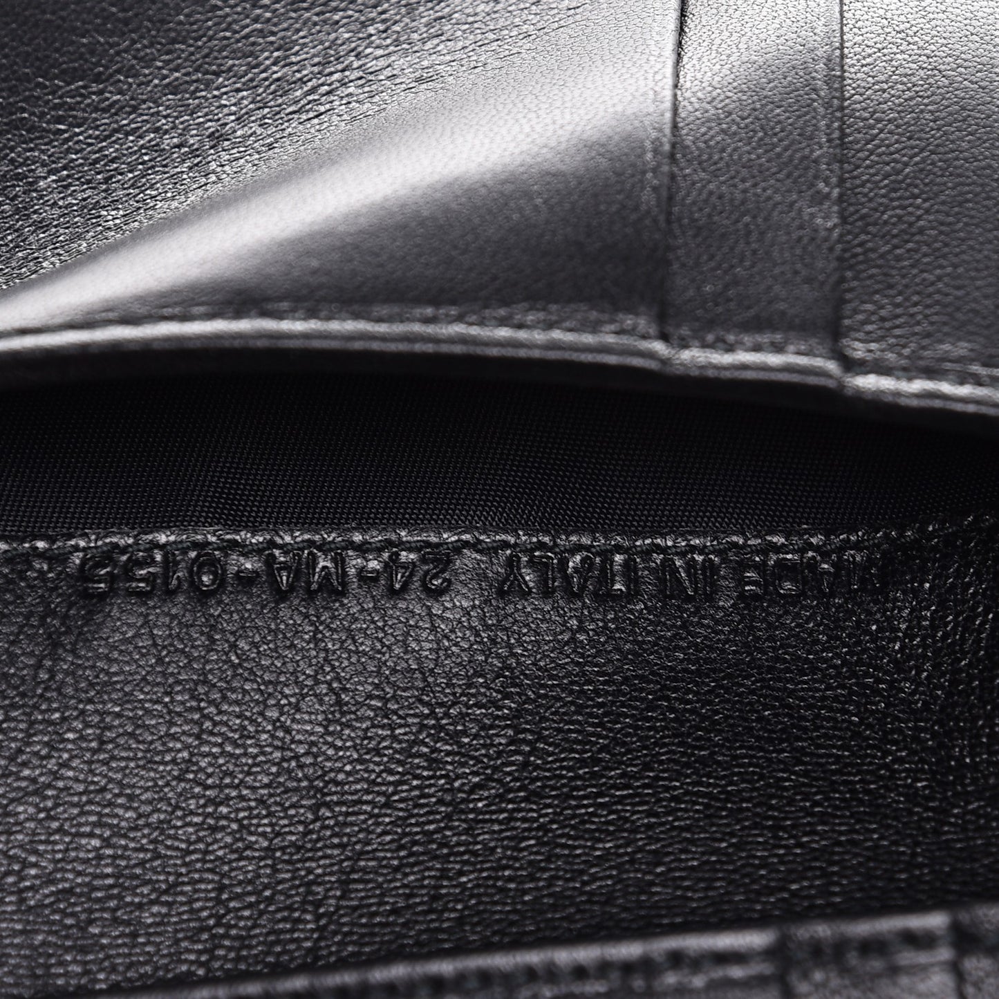 Grained Calfskin Cannage Diorama Elancee Wallet Black