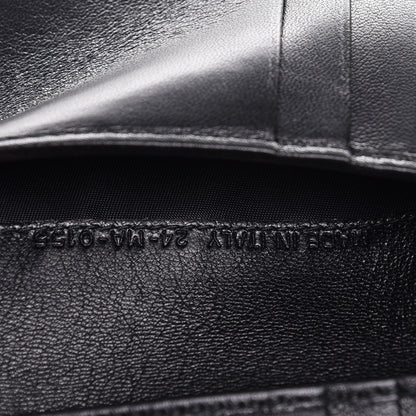 Christian Dior Grained Calfskin Cannage Diorama Elancee Wallet Black 7 of 8