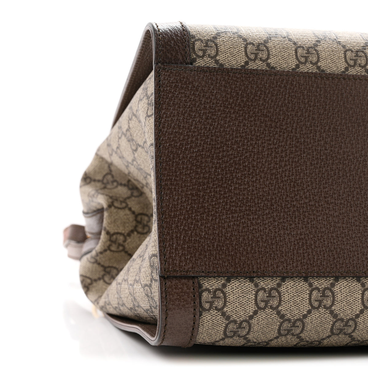 Gucci GG Supreme Monogram Web Medium Ophidia Tote Bag Brown 9 of 10