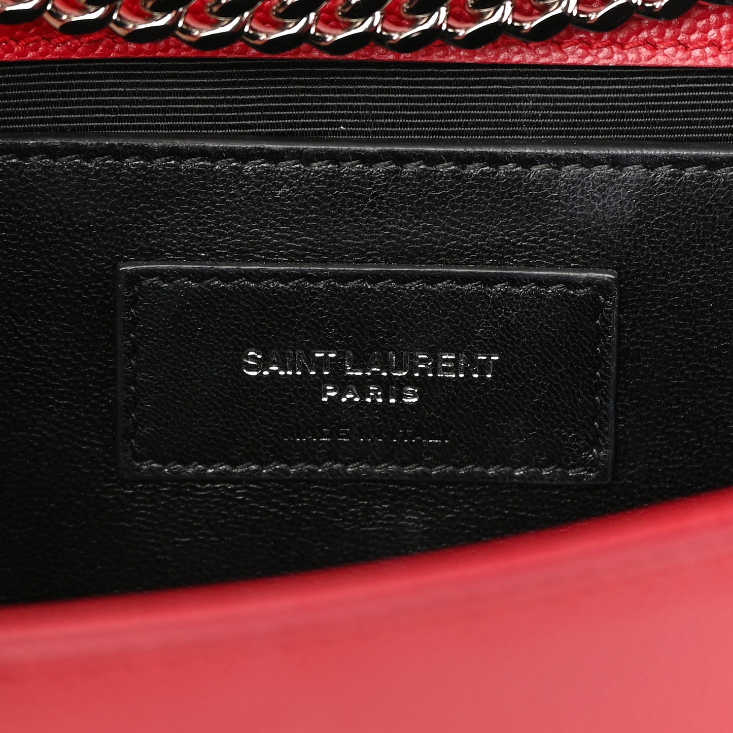 Grain De Poudre Medium Monogram Kate Satchel Red
