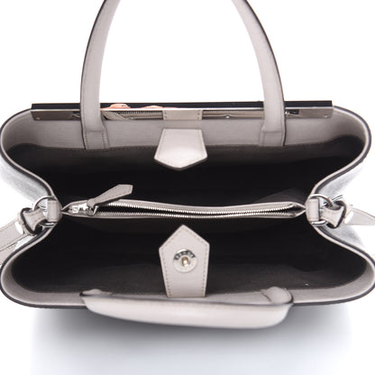 Fendi Vitello Elite Monster Eyes Studded Petite 2Jours Tote Carbone White Multicolor 5 of 9