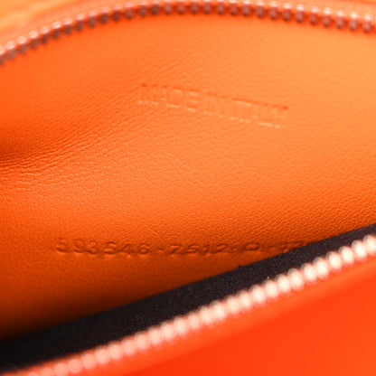 Balenciaga Shiny Calfskin Crocodile Embossed Small Hourglass Top Handle Bag Pop Orange 7 of 12