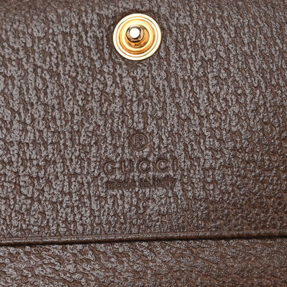 Gucci GG Supreme Monogram Web Ophidia Card Case Beige New Acero 6 of 9