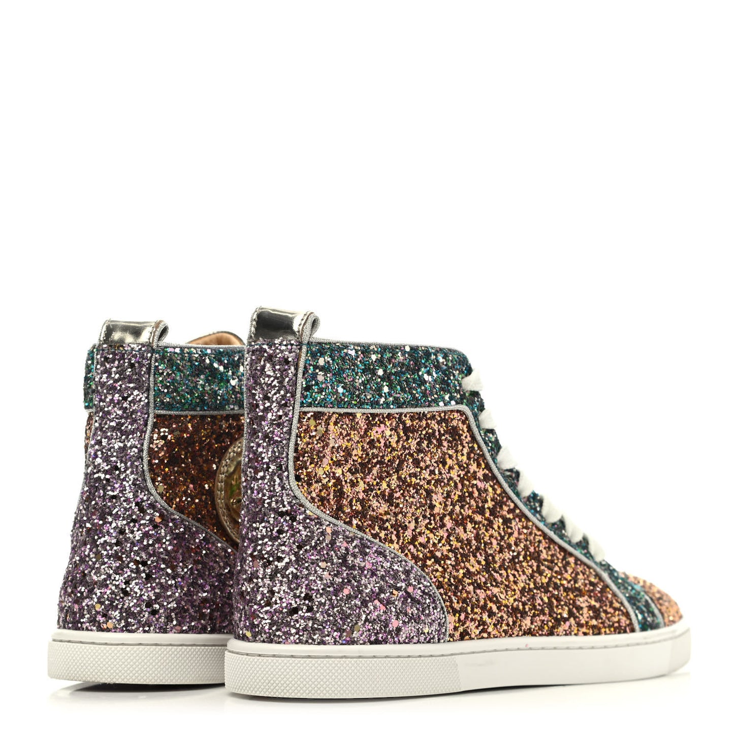 Bip Bip Glitter Womens Orlato Flat Sneakers 37.5 Multicolor