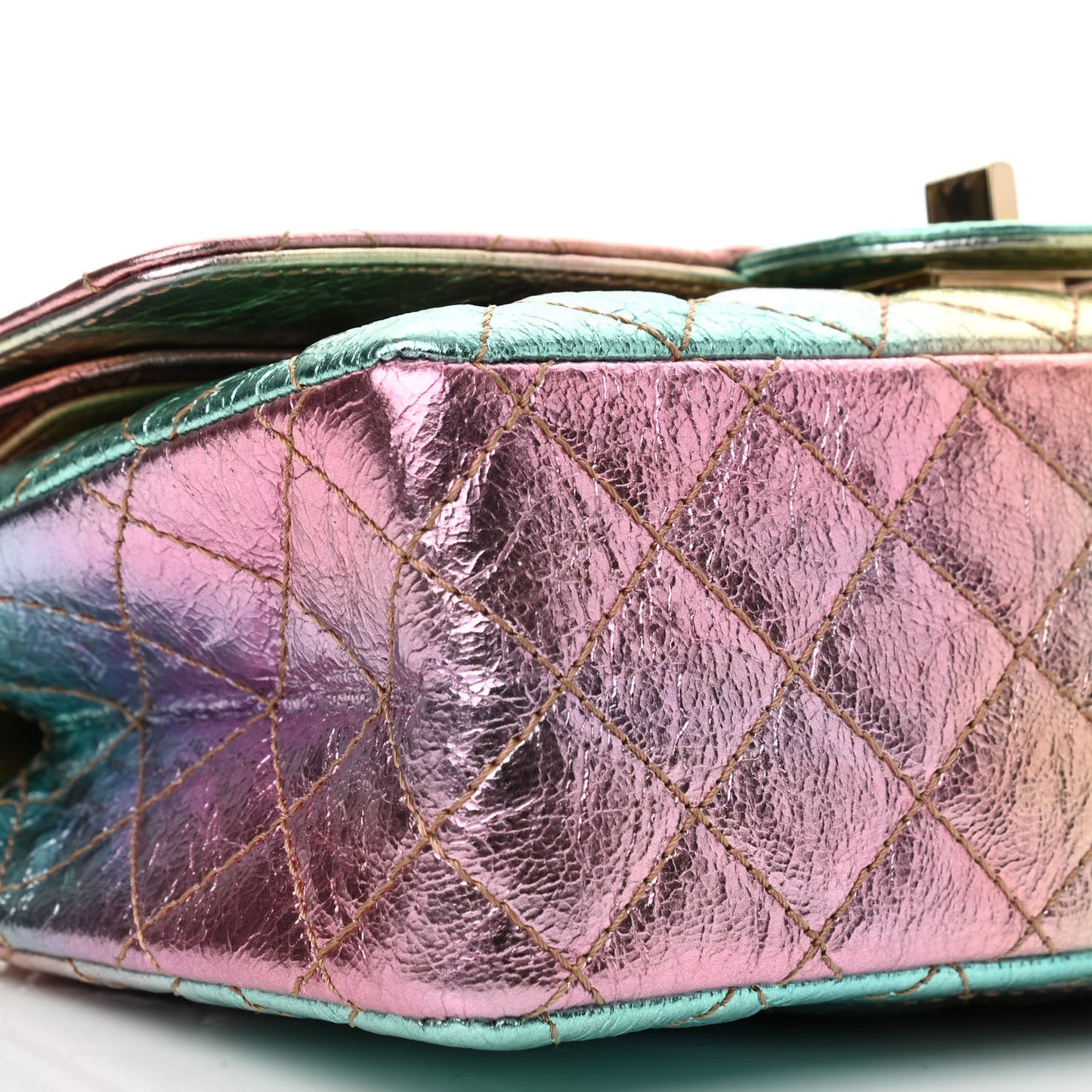 Metallic Goatskin Quilted 2.55 Reissue 225 Flap Multicolor