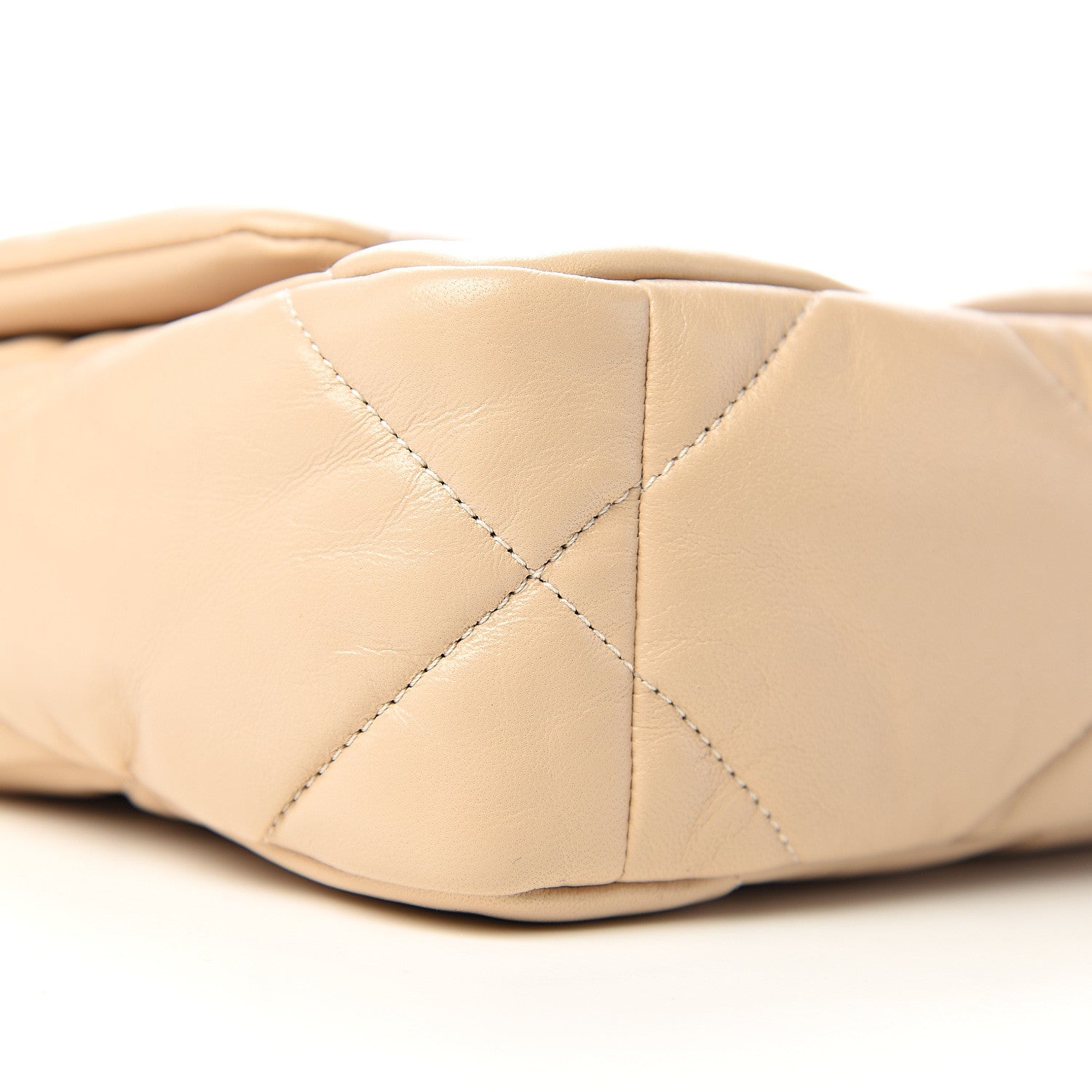 Chanel Lambskin Quilted Medium 19 Flap Beige 7 of 10