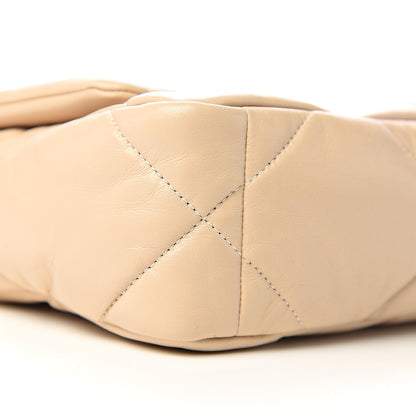 Chanel Lambskin Quilted Medium 19 Flap Beige 7 of 10