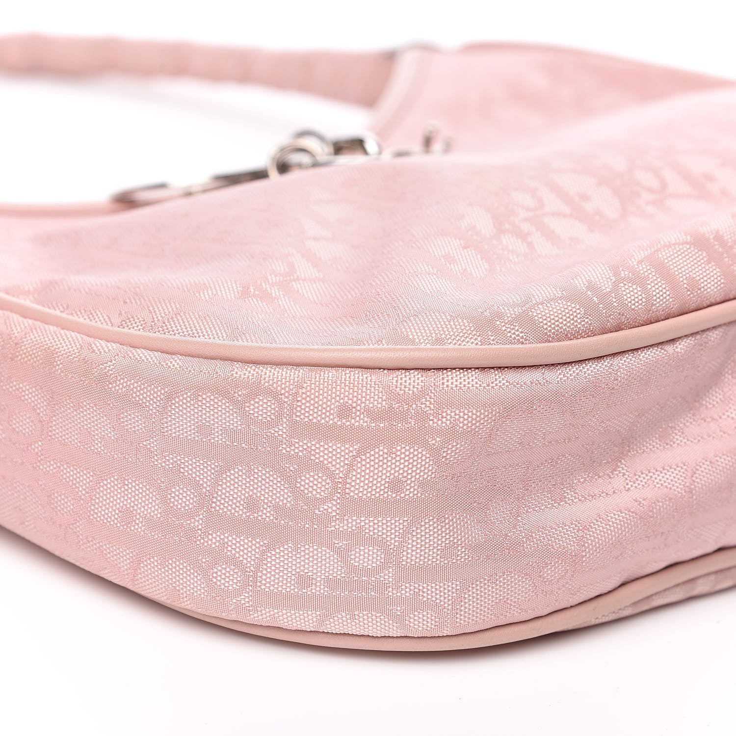 Christian Dior Nylon Monogram Lovely Hobo Rose Clair 8 of 13