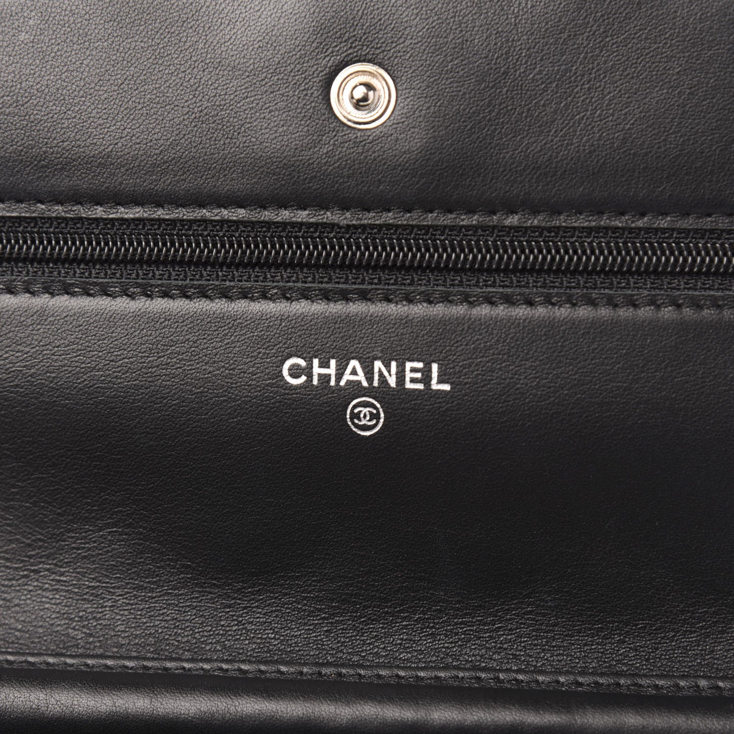 Chanel Patent Quilted Brilliant Wallet On Chain WOC Black 6 of 12