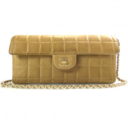 Chanel Lambskin East West Chocolate Bar Classic Flap Beige 1 of 12