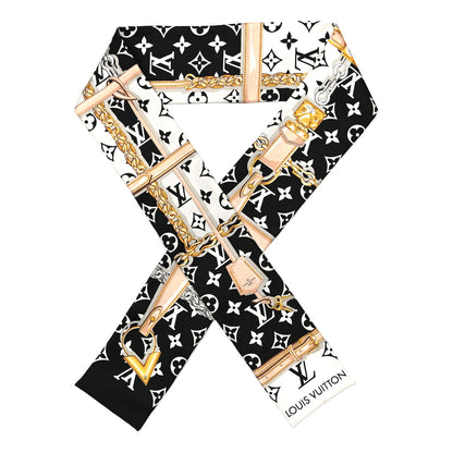 Louis Vuitton Silk Monogram Confidential Bandeau Black 1 of 4