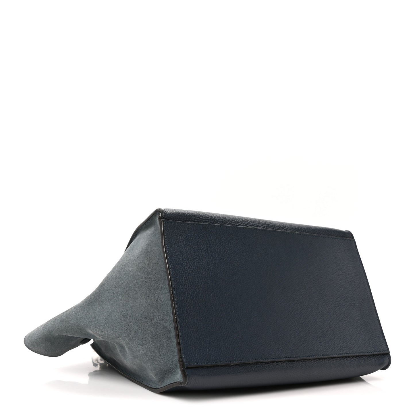 Drummed Calfskin Suede Medium Trapeze Orage