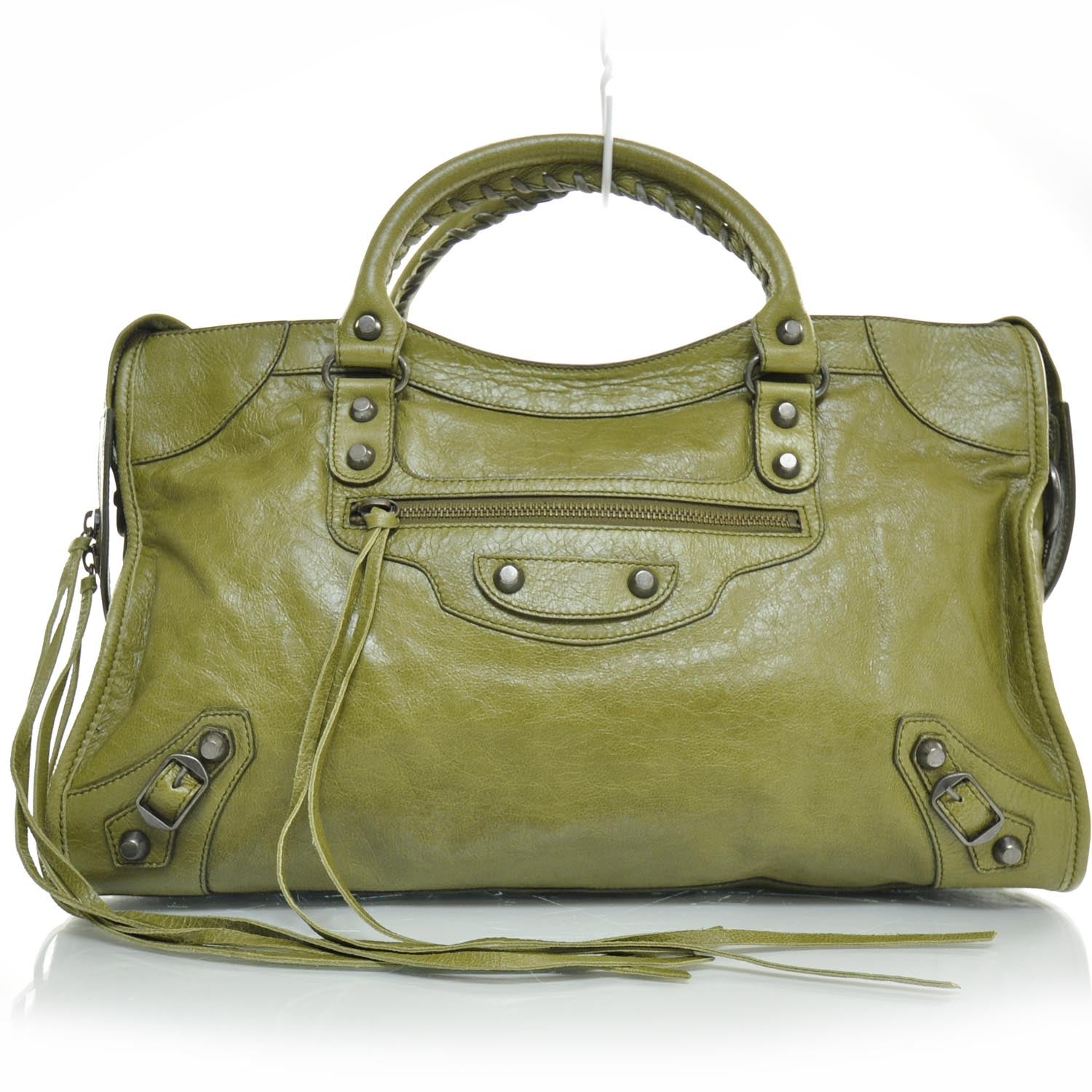 Balenciaga Chevre City Dolma Green RH 1 of 11