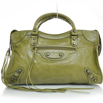 Balenciaga Chevre City Dolma Green RH 1 of 11