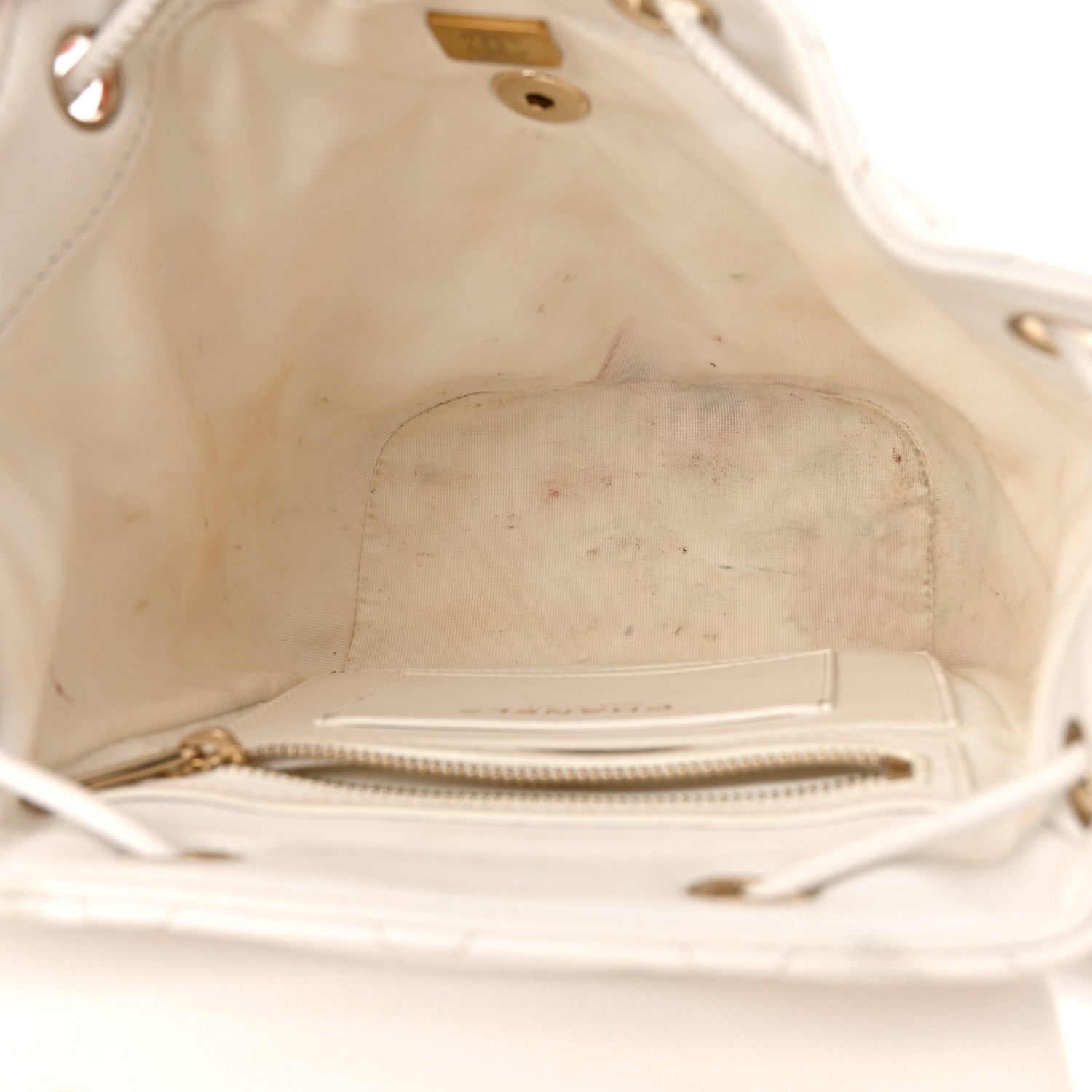 Chanel Caviar Quilted Mini Urban Spirit Backpack White 4 of 30
