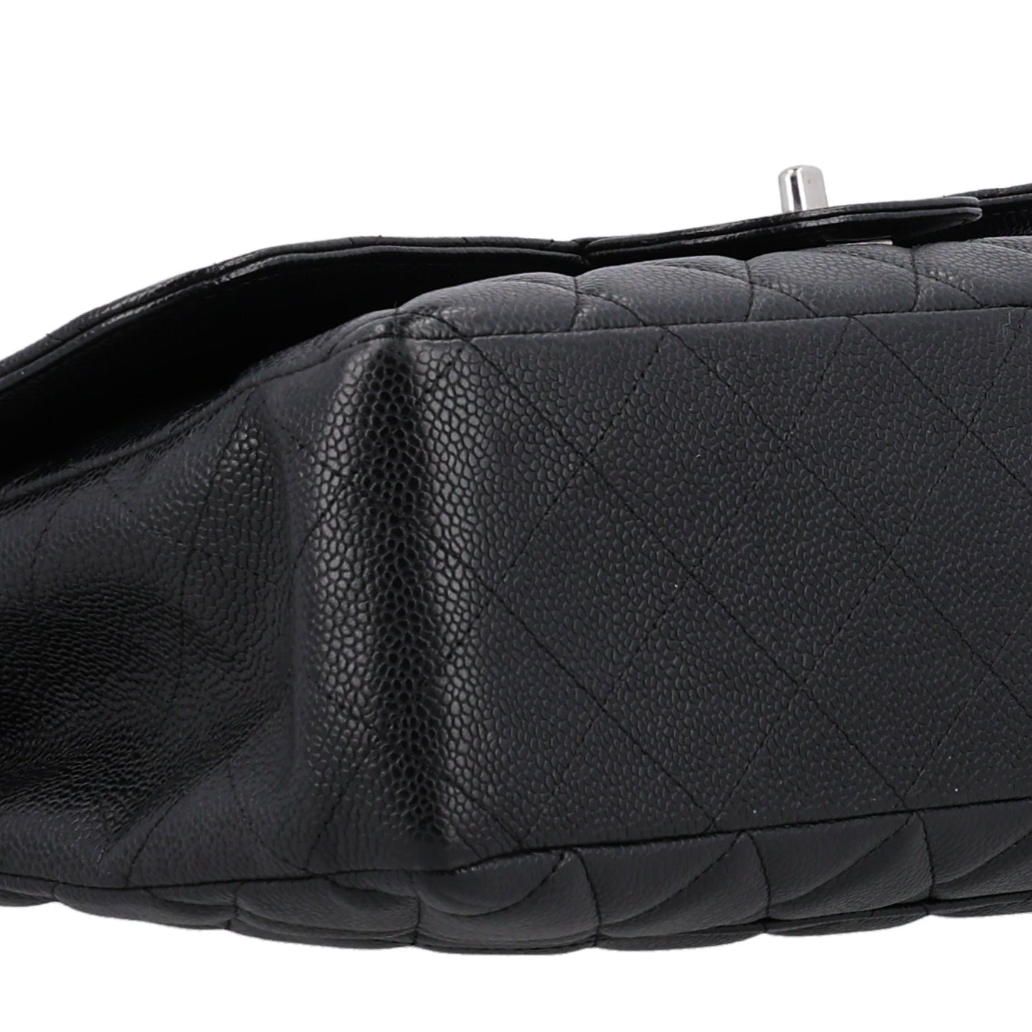 Caviar Quilted Jumbo Single Flap Black