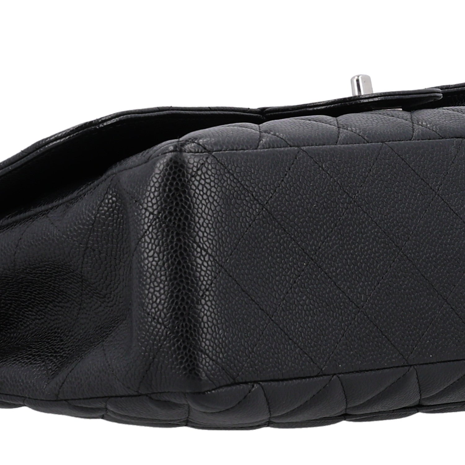 Chanel Caviar Quilted Jumbo Single Flap Black 9 of 10