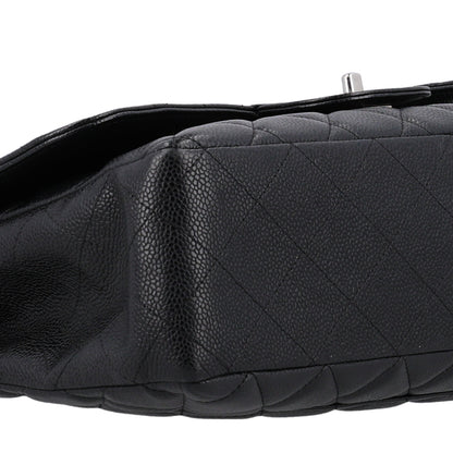 Chanel Caviar Quilted Jumbo Single Flap Black 9 of 10