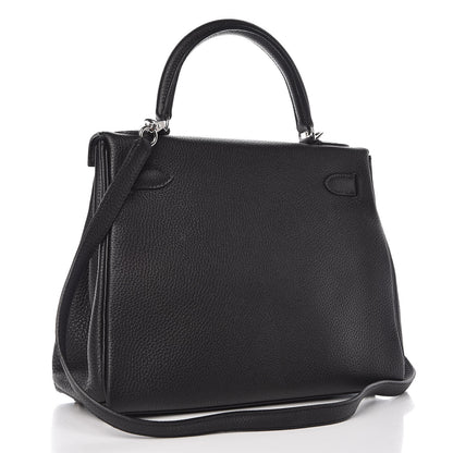 Hermes Togo Kelly Retourne 28 Black 4 of 7