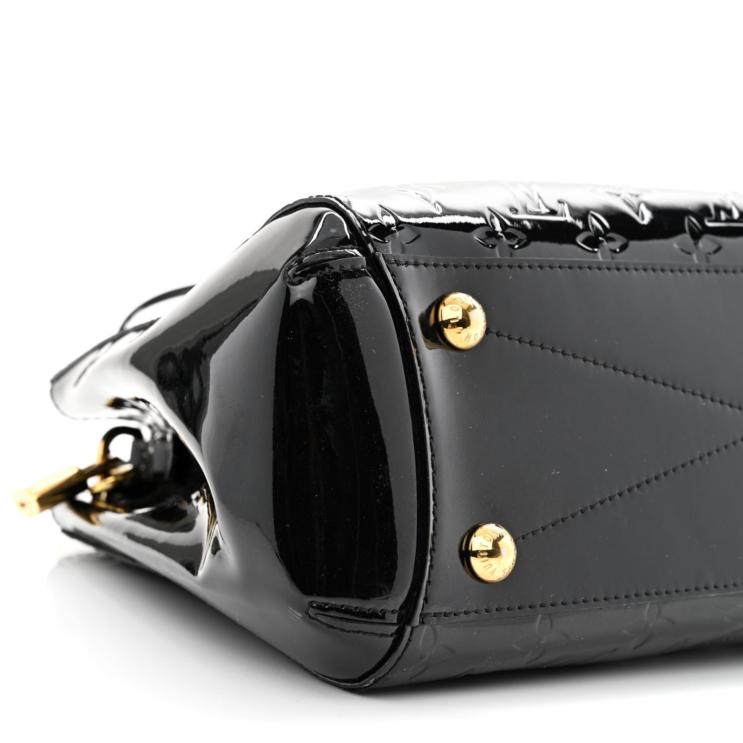 Louis Vuitton Vernis Montaigne MM Black 12 of 13