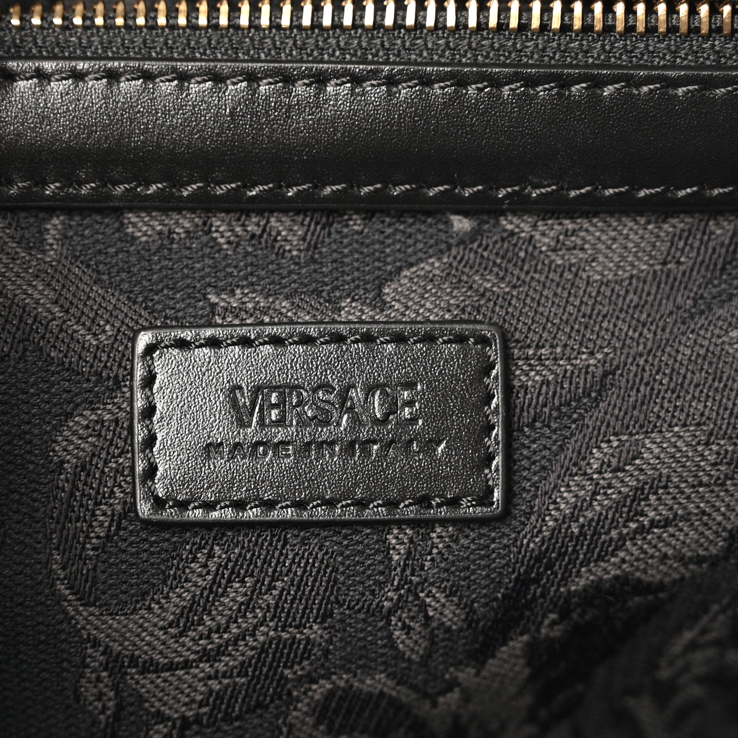 Versace Jacquard Barocco Medium Athena Tote Black 7 of 13