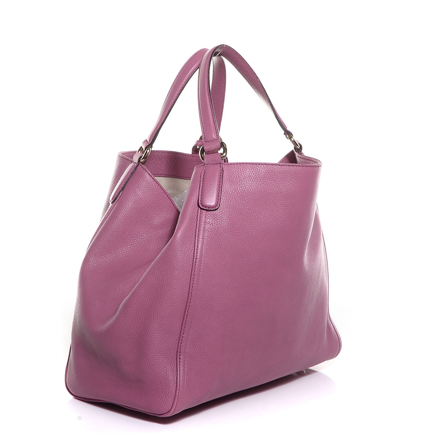 Gucci Pebbled Calfskin Medium Soho Shoulder Bag Fresia Rose 3 of 7