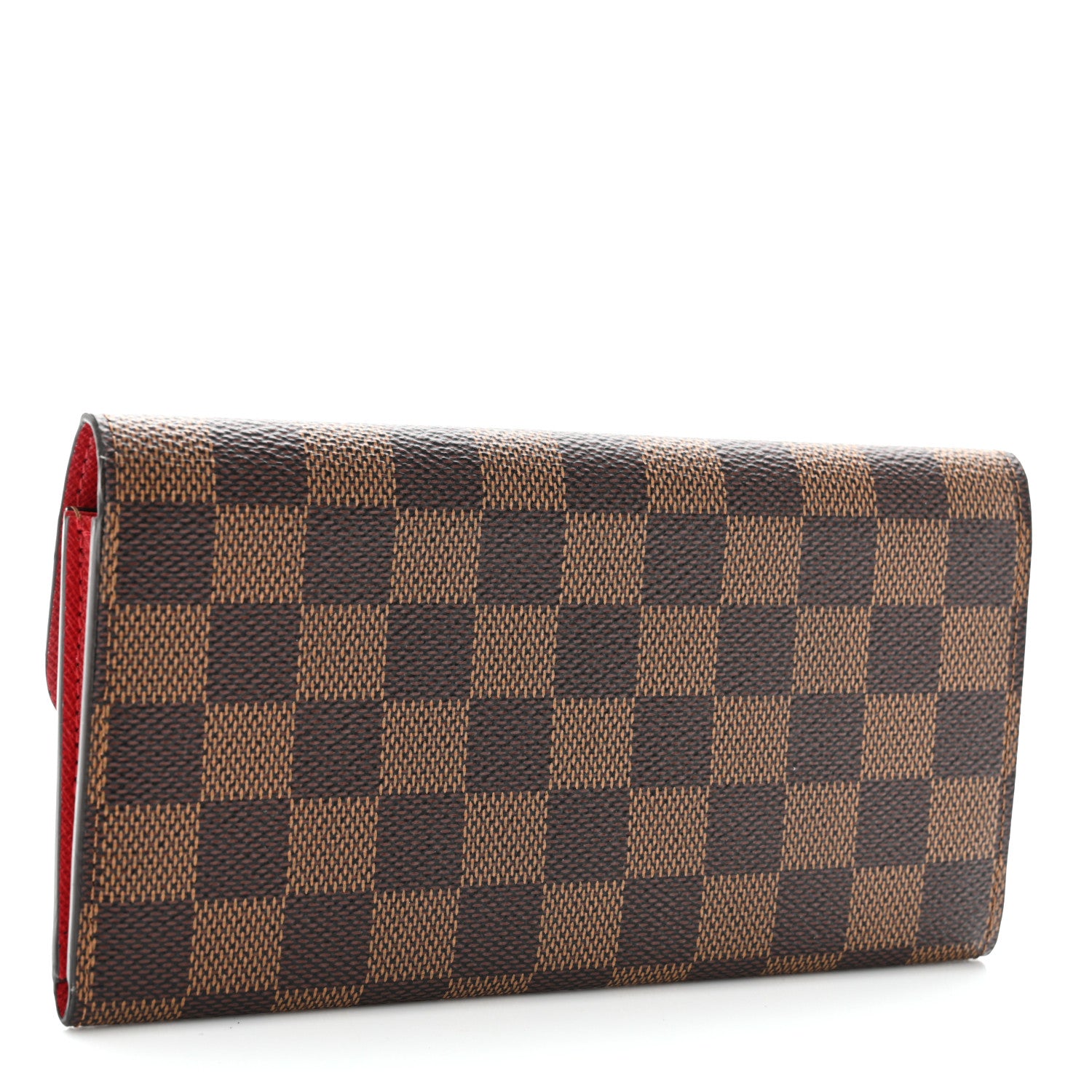 Louis Vuitton Damier Ebene Emilie Wallet Red 3 of 6
