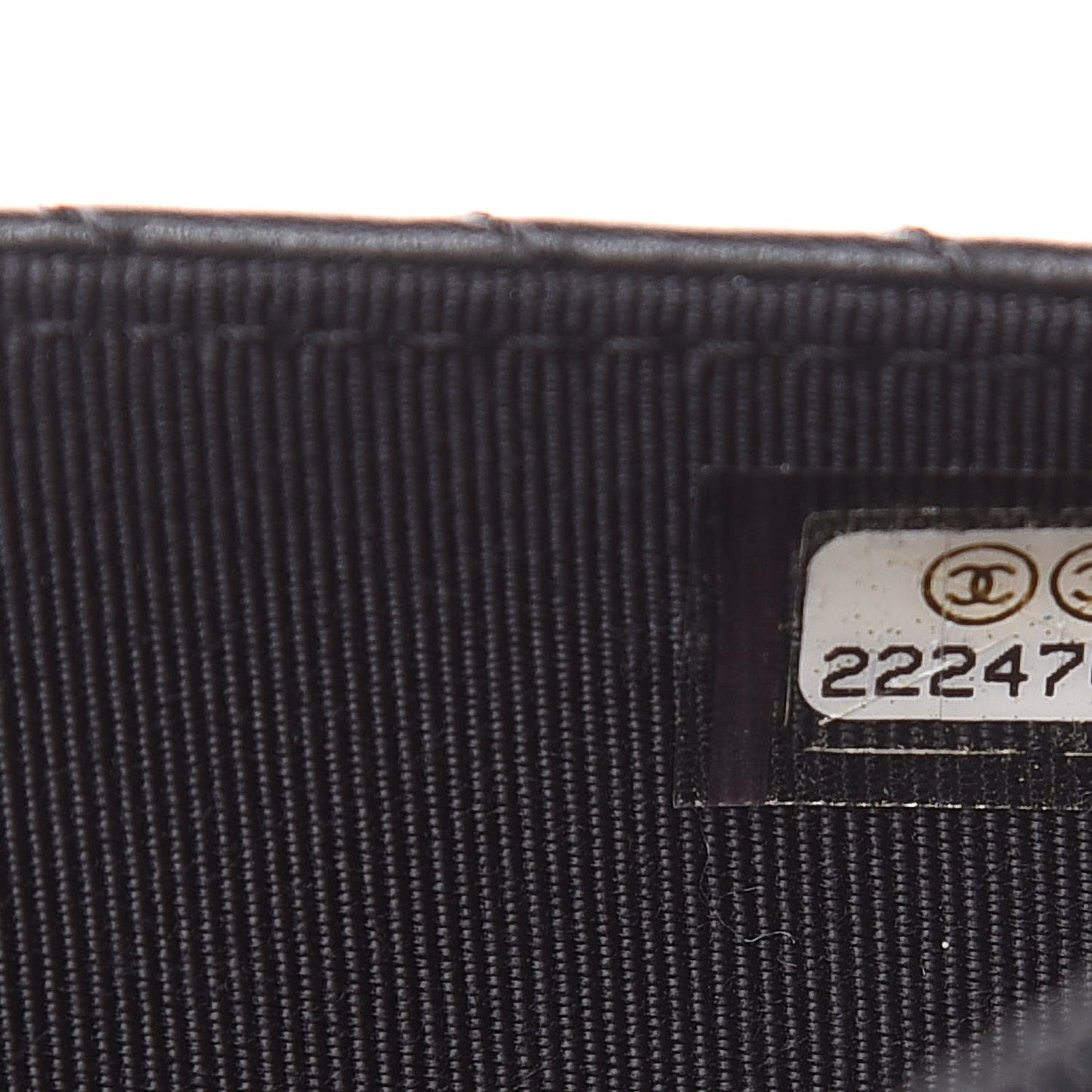 Lambskin Chevron Quilted Wallet On Chain WOC So Black