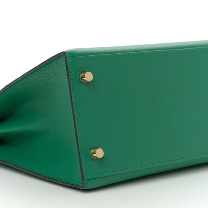 Hermes Epsom Kelly Sellier 28 Vert Vertigo 9 of 12